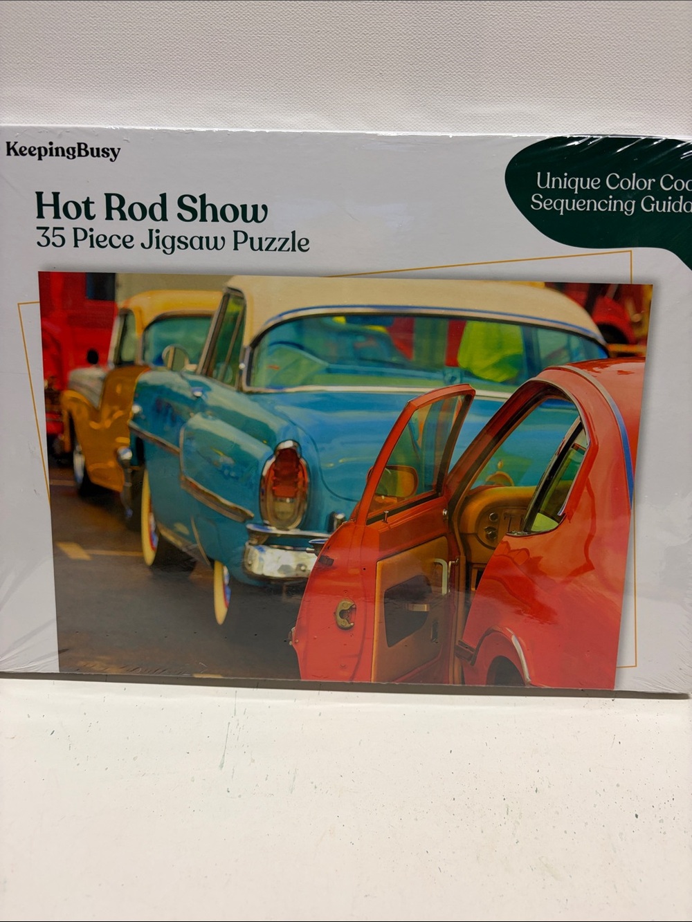 Hot Rod Show 35 Piece Jigsaw Puzzle by Keeping Busy